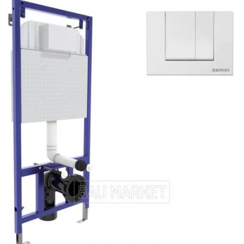 Инсталляция Berges Wasserhaus Novum кнопка S1 белая (040241)