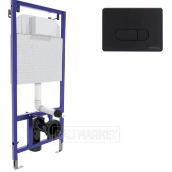 Инсталляция Berges Wasserhaus Novum с кнопкой D5 Soft Touch черная (040235)