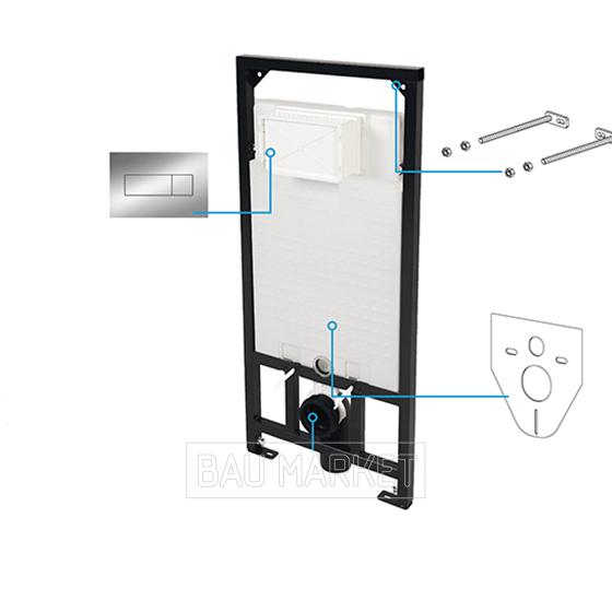 Инсталляция Deante Anemon кнопка хром (CST_X50X)