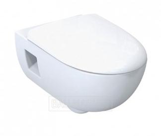 Унитаз подвесной Geberit Smyle Rimfree с сиденьем микролифт (500.215.01.1+500.232.01.1)