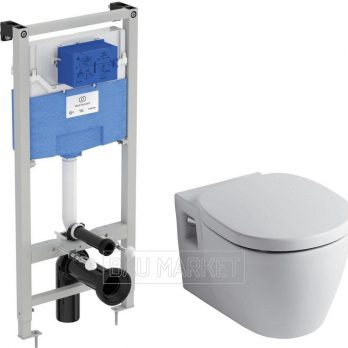 Унитаз подвесной Ideal Standard с инсталляцией и сиденьем Soft Close (R020467+W941102)