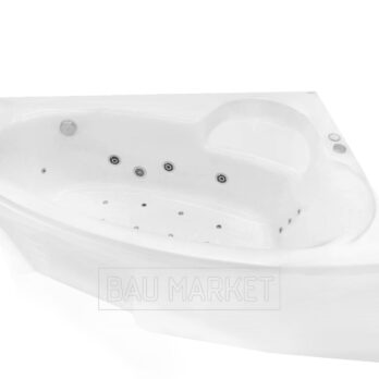 Ванна акриловая Ravak Asymmetric с экраном и гидромас. системой 160×105 (C47100000+GR00001067+CZ47100000)