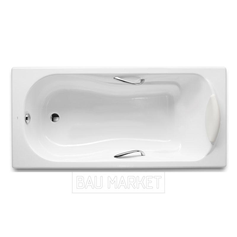 Ванна чугунная Roca Haiti 150х80 в комплекте с ручками и ножками