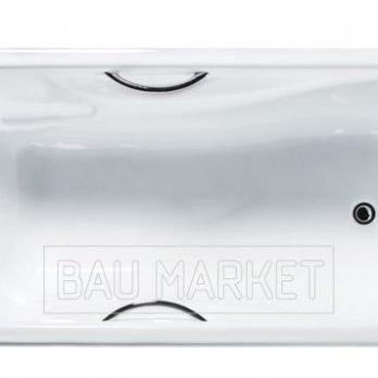 Ванна чугунная Универсал Сибирячка-У 170×75 см (1 сорт, с ручкам, с ножками и подголовником) (6374903)