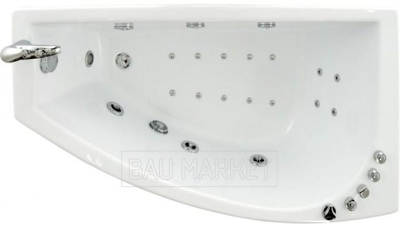 Ванна гидромассажная Triton Бэлла Экстра 140х76 см левая люкс