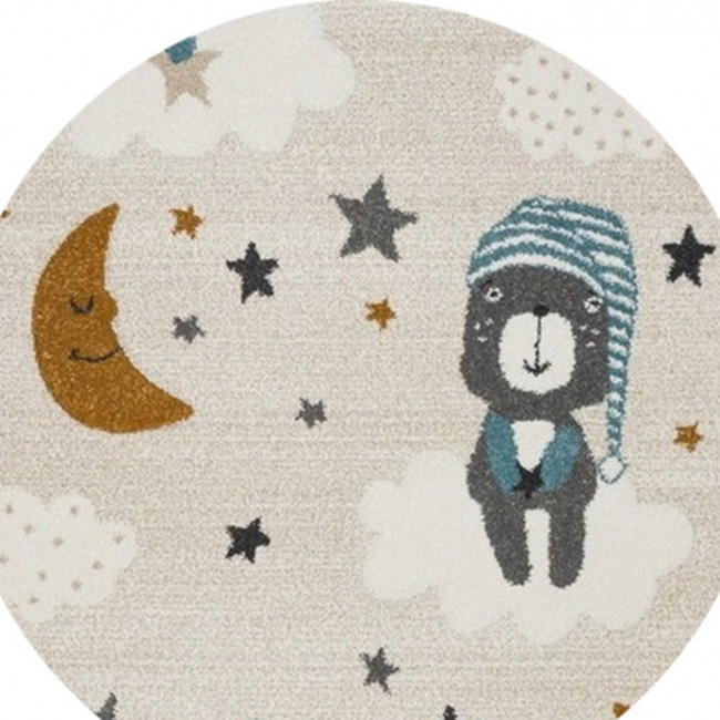 Ковер круглый Sintelon Vegas kids 03WKE разноцветный