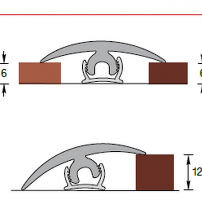 Крепление к порогу гипкому универсальному Идеал