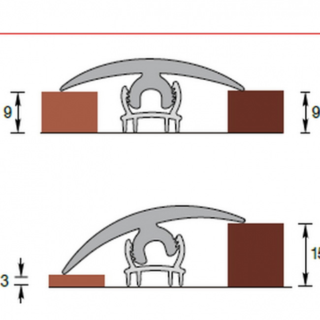Крепление к порогу гипкому универсальному высокий Идеал