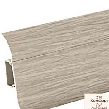 Напольный плинтус ПВХ Ideal Comfort Дуб снежный 215