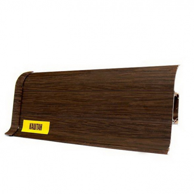 Напольный плинтус ПВХ Ideal Comfort Каштан 351