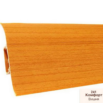 Напольный плинтус ПВХ Ideal Comfort Вишня 241