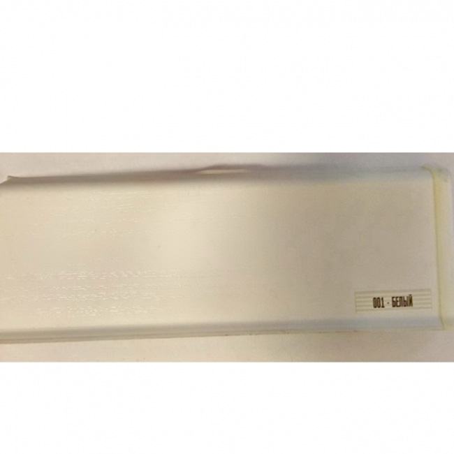 Напольный плинтус ПВХ Ideal Deconika 85 Белый 001