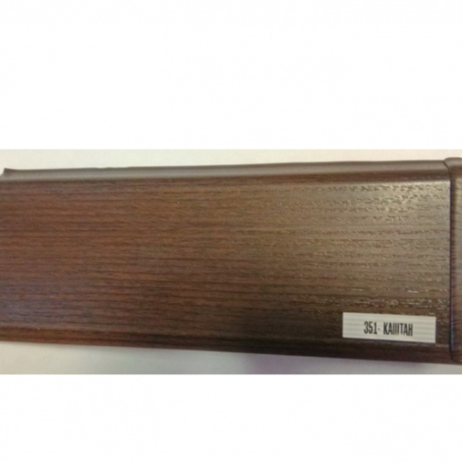 Напольный плинтус ПВХ Ideal Deconika 85 Каштан 351