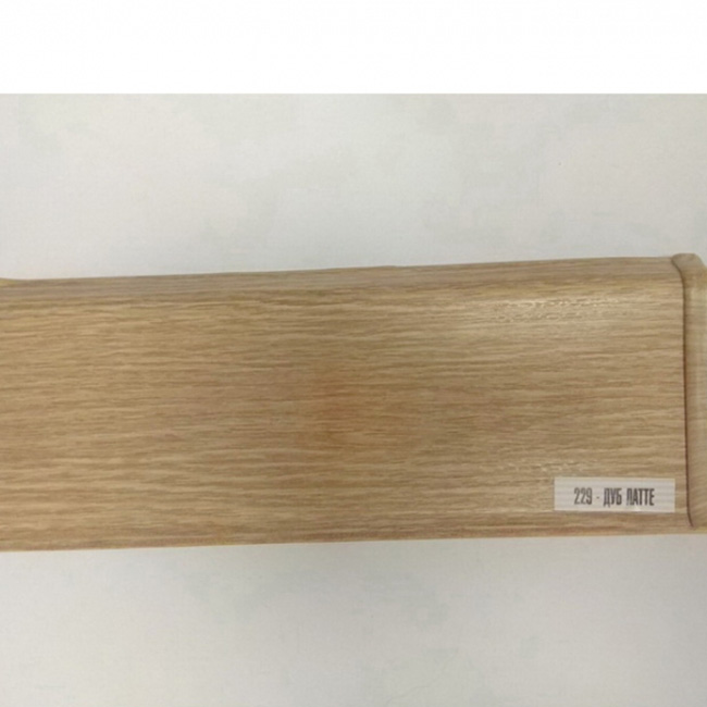 Напольный плинтус ПВХ Ideal Deconika Дуб латте 229