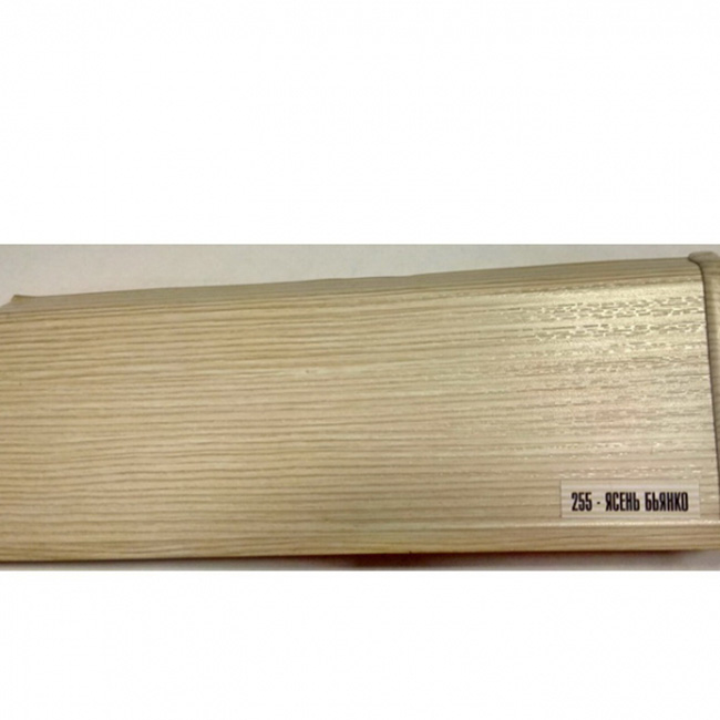 Напольный плинтус ПВХ Ideal Deconika Ясень бьянко 255