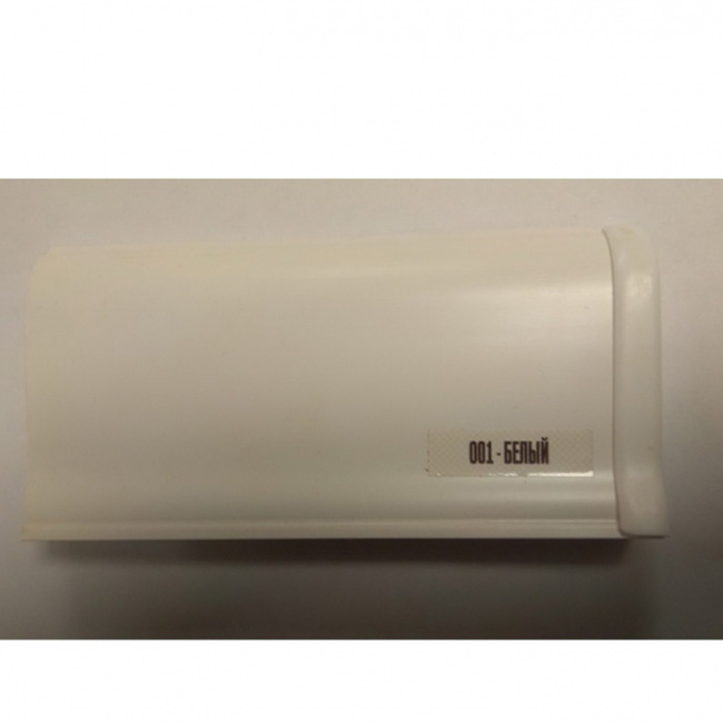 Напольный плинтус ПВХ Ideal Элит Белый 001