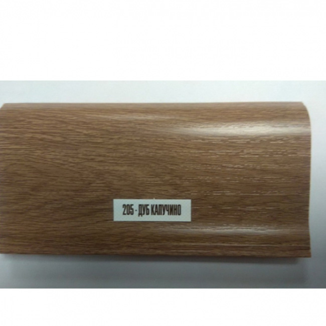 Напольный плинтус ПВХ Ideal Элит Дуб капучино 205