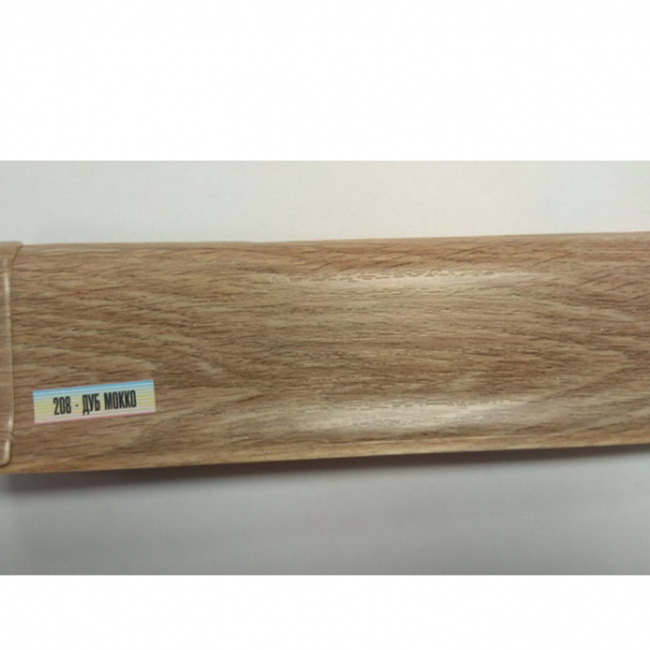 Напольный плинтус ПВХ Ideal Элит Дуб мокко 208