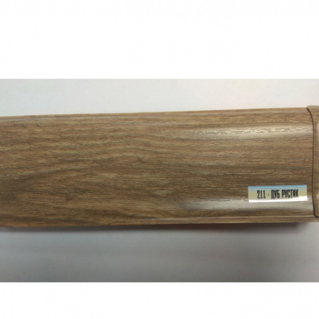 Напольный плинтус ПВХ Ideal Элит Дуб рустик 211