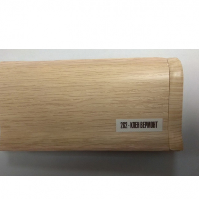 Напольный плинтус ПВХ Ideal Элит Клен вермонт 262