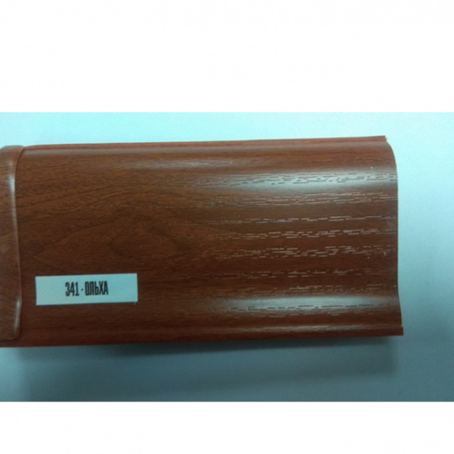 Напольный плинтус ПВХ Ideal Элит Ольха 341