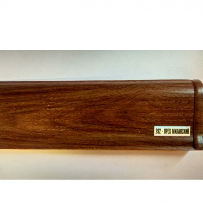 Напольный плинтус ПВХ Ideal Элит Орех миланский 292