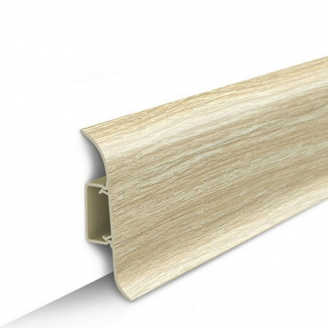 Напольный плинтус ПВХ Ideal Классик Дуб европейский 218