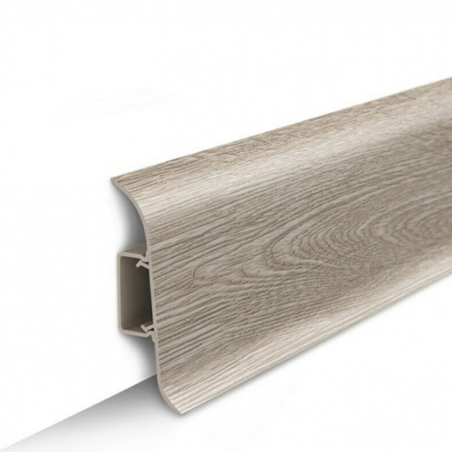 Напольный плинтус ПВХ Ideal Классик Дуб палена 415