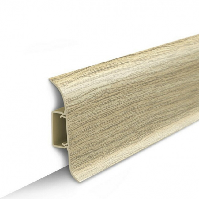 Напольный плинтус ПВХ Ideal Классик Дуб северный 213