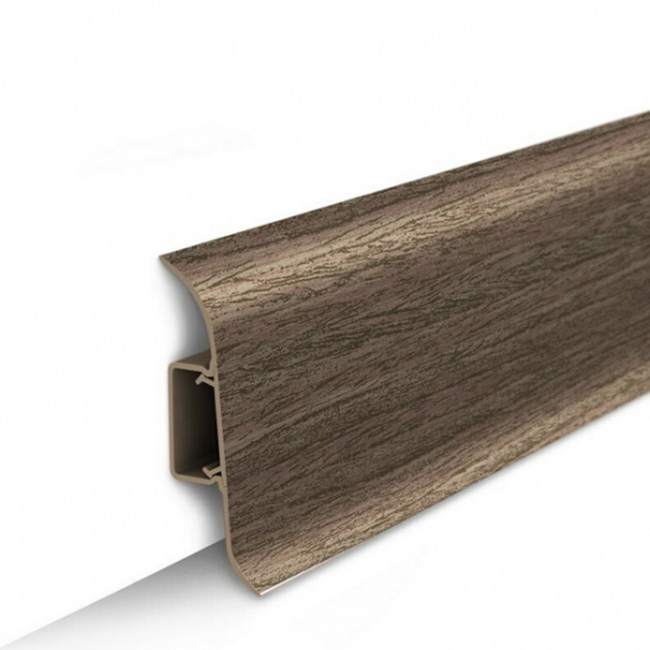 Напольный плинтус ПВХ Ideal Классик Орех миланский 292