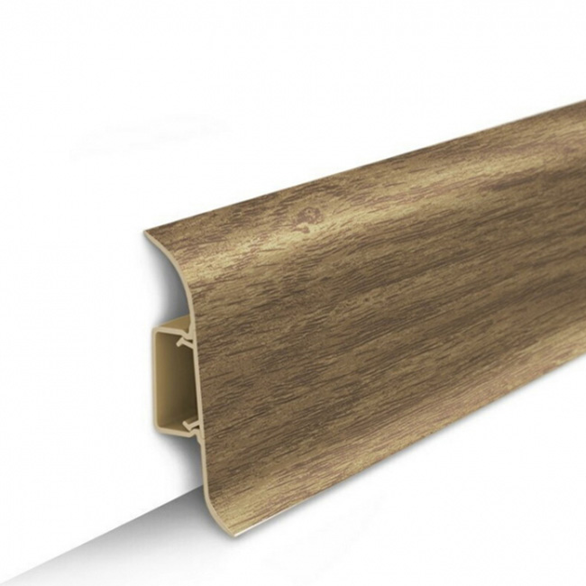 Напольный плинтус ПВХ Ideal Классик Палисандр 281