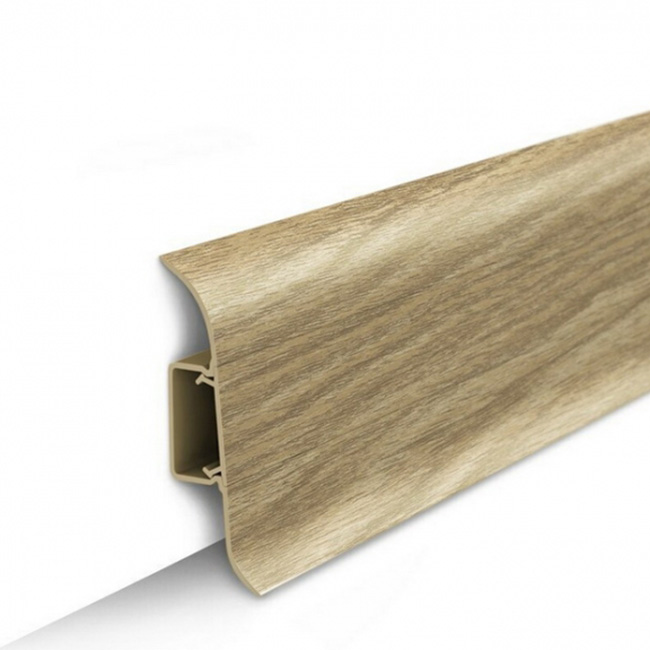 Напольный плинтус ПВХ Ideal Классик Сосна золотистая 272