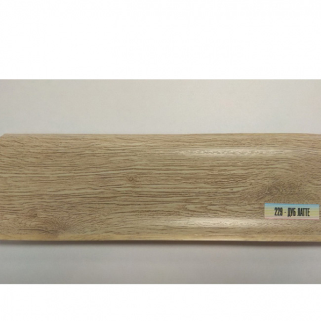 Напольный плинтус ПВХ Ideal Люкс Дуб латте 229