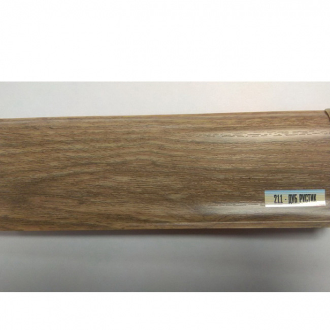 Напольный плинтус ПВХ Ideal Люкс Дуб рустик 211