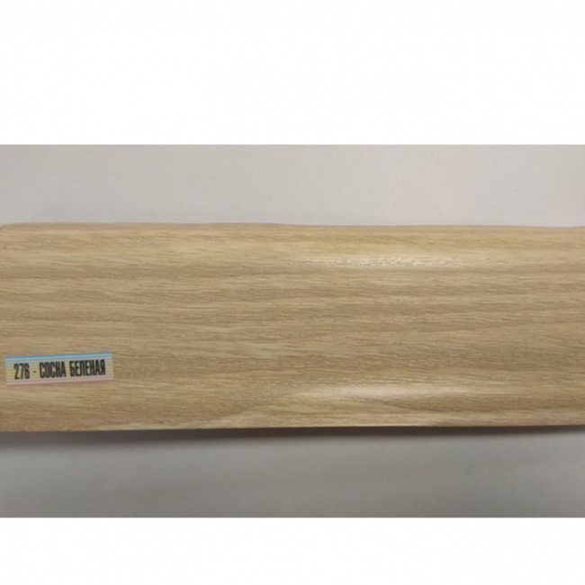 Напольный плинтус ПВХ Ideal Люкс Сосна беленая 276