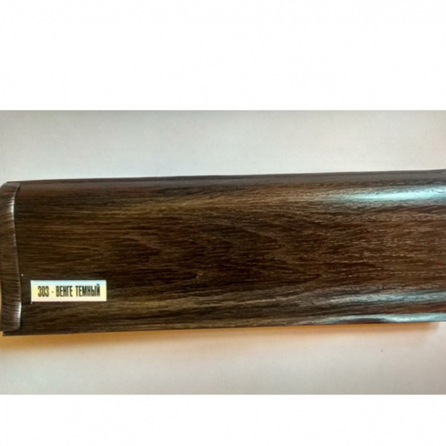 Напольный плинтус ПВХ Ideal Люкс Венге темный 303