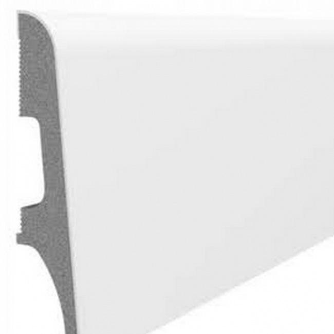 Напольный плинтус ПВХ Vox Espumo Белый ESP101