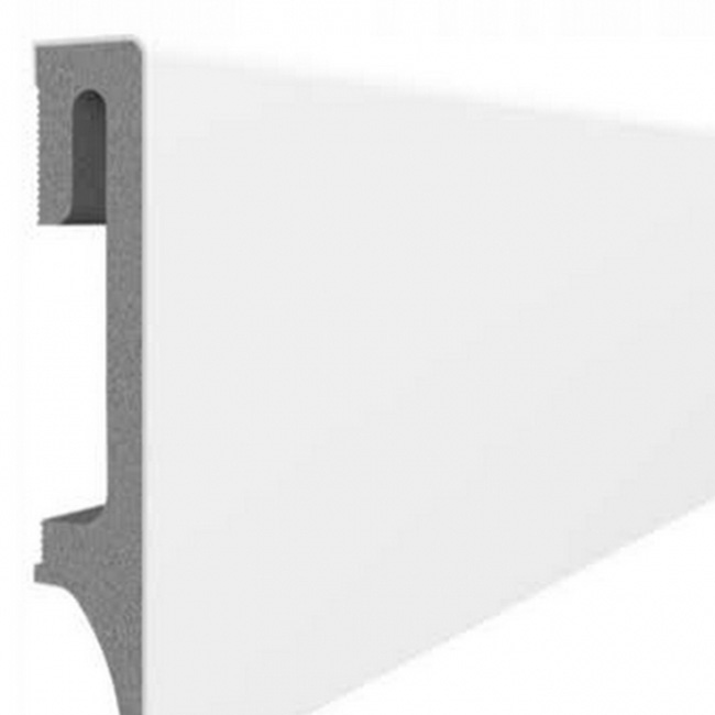 Напольный плинтус ПВХ Vox Espumo Белый ESP201