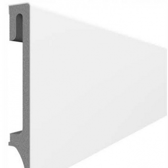 Напольный плинтус ПВХ Vox Espumo Белый ESP401