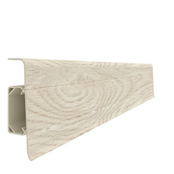 Напольный плинтус ПВХ Vox Esquero Платан бьянко 604