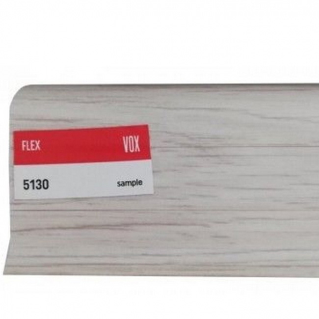 Напольный плинтус ПВХ Vox Smart flex 5130 Дуб бианко