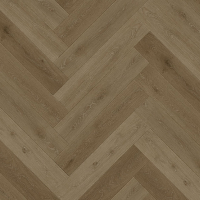 Виниловый пол Zeta SPC Pro под елку Дуб паркетный темный ZTH010-1