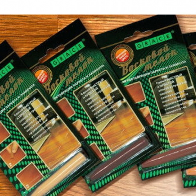 Восковые мелки Росмат для ремонта сколов на паркете и ламинате